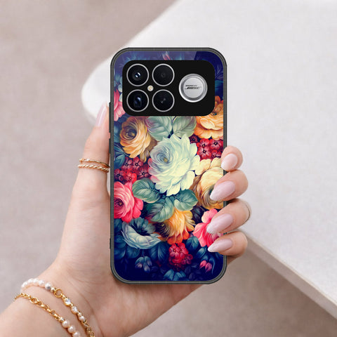 Xiaomi Poco F8 Ultra Cover - Floral Series 2 - HQ Ultra Shine Premium Infinity Glass Soft Silicon Borders Case