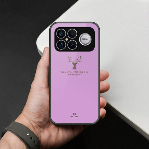 Xiaomi Redmi K90 Pro Max Cover - Nice Series - HQ Ultra Shine Premium Infinity Glass Soft Silicon Borders Case