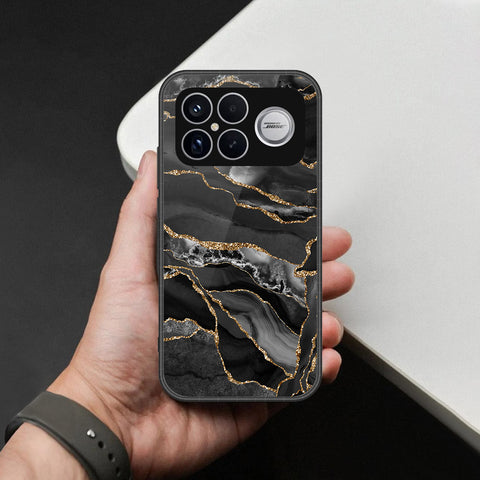 Xiaomi Redmi K90 Pro Max Cover - Black Marble Series - HQ Ultra Shine Premium Infinity Glass Soft Silicon Borders Case