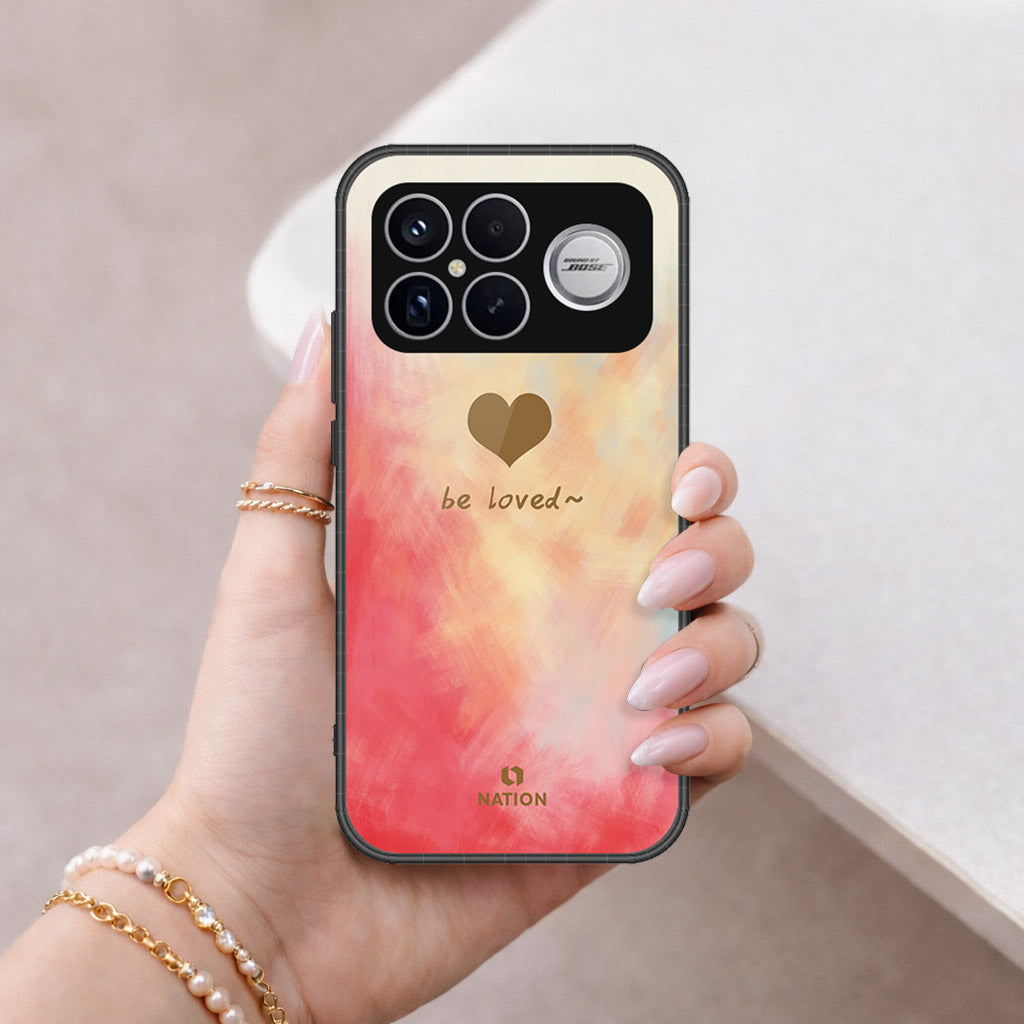 Xiaomi Redmi K90 Pro Max Cover - Onation Heart Series - HQ Ultra Shine Premium Infinity Glass Soft Silicon Borders Case