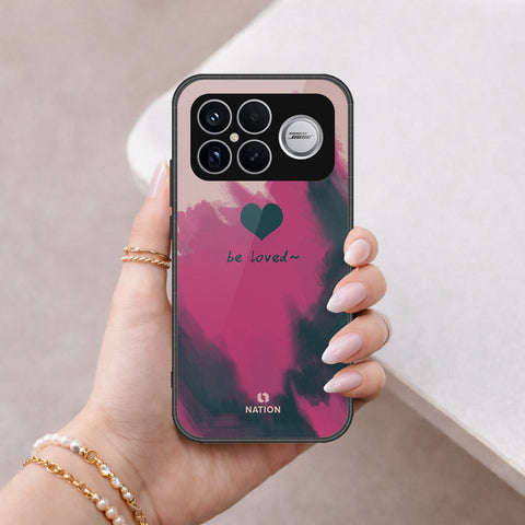Xiaomi Redmi K90 Pro Max Cover - Onation Heart Series - HQ Ultra Shine Premium Infinity Glass Soft Silicon Borders Case