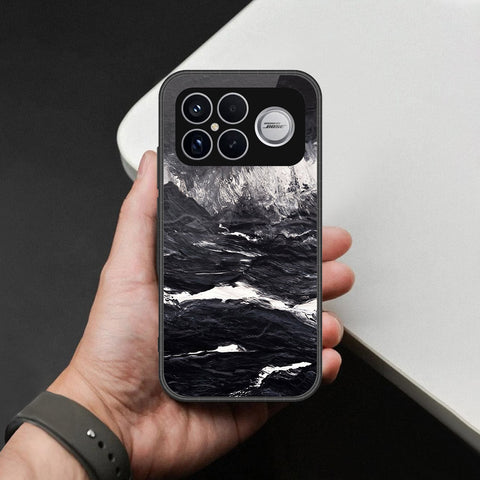 Xiaomi Redmi K90 Pro Max Cover - Black Marble Series - HQ Ultra Shine Premium Infinity Glass Soft Silicon Borders Case