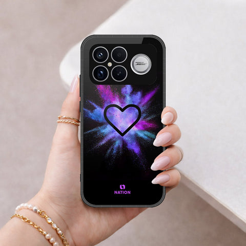 Xiaomi Redmi K90 Pro Max Cover - Onation Heart Series - HQ Ultra Shine Premium Infinity Glass Soft Silicon Borders Case