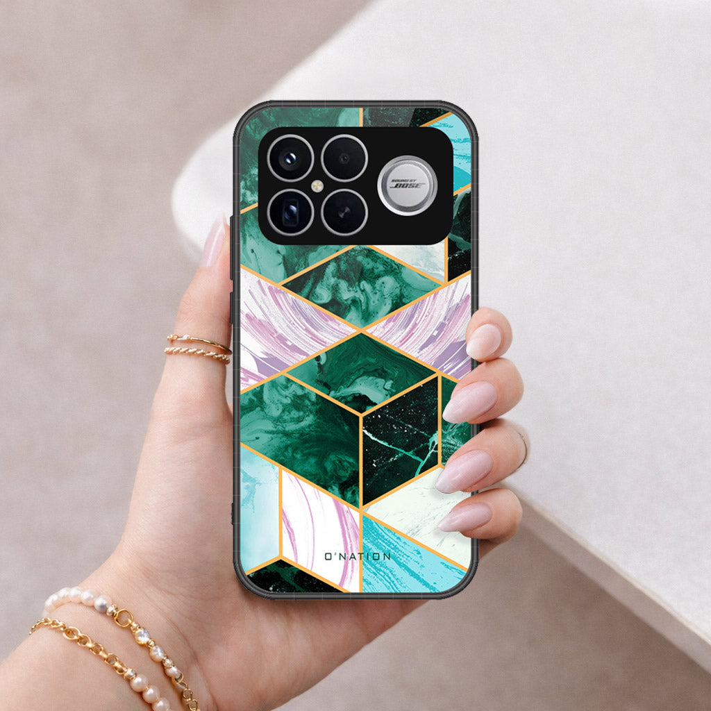 Xiaomi Redmi K90 Pro Max Cover - O'Nation Shades of Marble Series - HQ Ultra Shine Premium Infinity Glass Soft Silicon Borders Case