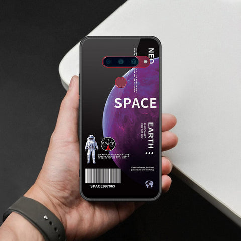 LG V40 Thinq Cover - Limitless Series - HQ Ultra Shine Premium Infinity Glass Soft Silicon Borders Case