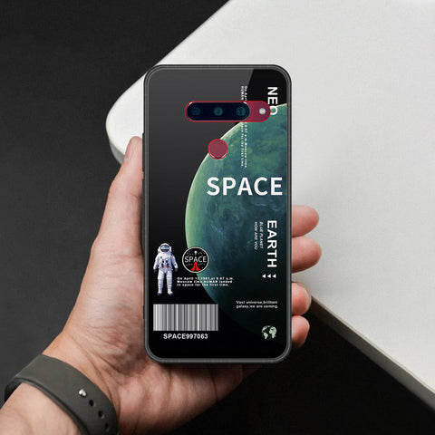 LG V40 Thinq Cover - Limitless Series - HQ Ultra Shine Premium Infinity Glass Soft Silicon Borders Case