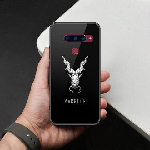 LG V40 Thinq Cover - Markhor Series - HQ Ultra Shine Premium Infinity Glass Soft Silicon Borders Case