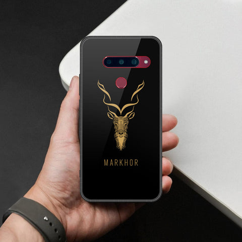 LG V40 Thinq Cover - Markhor Series - HQ Ultra Shine Premium Infinity Glass Soft Silicon Borders Case