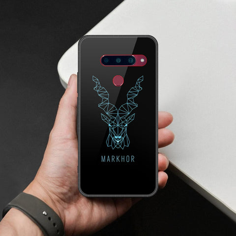 LG V40 Thinq Cover - Markhor Series - HQ Ultra Shine Premium Infinity Glass Soft Silicon Borders Case