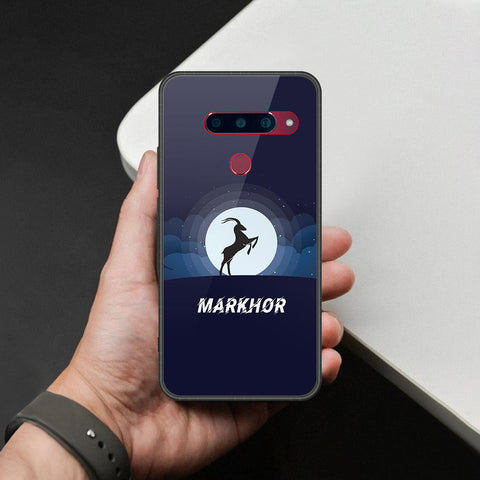 LG V40 Thinq Cover - Markhor Series - HQ Ultra Shine Premium Infinity Glass Soft Silicon Borders Case
