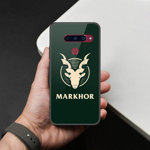 LG V40 Thinq Cover - Markhor Series - HQ Ultra Shine Premium Infinity Glass Soft Silicon Borders Case