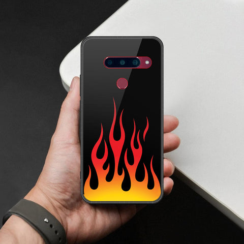 LG V40 Thinq Cover - Stellar Series - HQ Ultra Shine Premium Infinity Glass Soft Silicon Borders Case