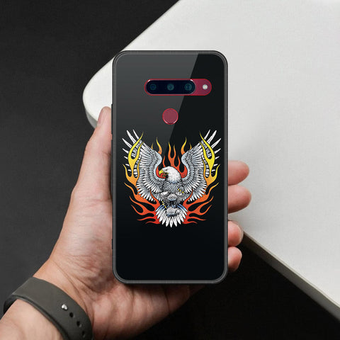 LG V40 Thinq Cover - Stellar Series - HQ Ultra Shine Premium Infinity Glass Soft Silicon Borders Case