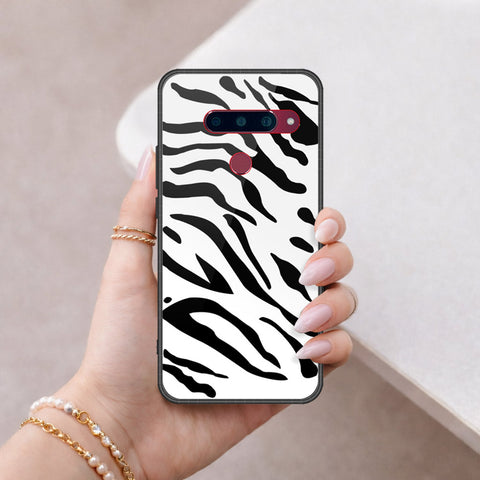 LG V40 Thinq Cover - Vanilla Dream Series - HQ Ultra Shine Premium Infinity Glass Soft Silicon Borders Case