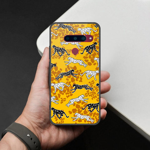 LG V40 Thinq Cover - Hustle Series - HQ Ultra Shine Premium Infinity Glass Soft Silicon Borders Case