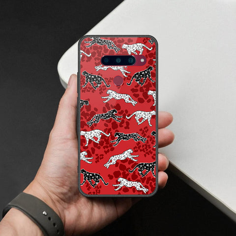 LG V40 Thinq Cover - Hustle Series - HQ Ultra Shine Premium Infinity Glass Soft Silicon Borders Case