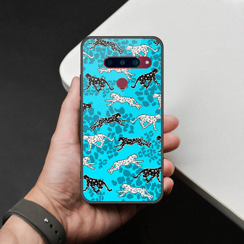 LG V40 Thinq Cover - Hustle Series - HQ Ultra Shine Premium Infinity Glass Soft Silicon Borders Case