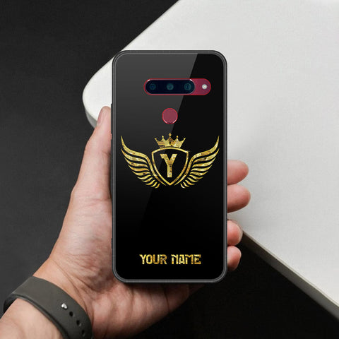 LG V40 Thinq Cover - Gold Series - HQ Ultra Shine Premium Infinity Glass Soft Silicon Borders Case