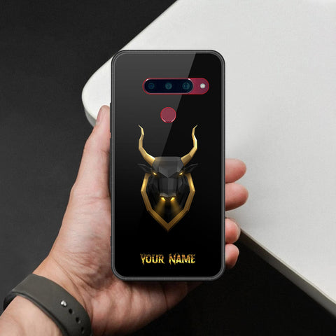 LG V40 Thinq Cover - Gold Series - HQ Ultra Shine Premium Infinity Glass Soft Silicon Borders Case
