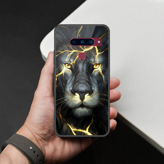 LG V40 Thinq Cover - Brave Series - HQ Ultra Shine Premium Infinity Glass Soft Silicon Borders Case