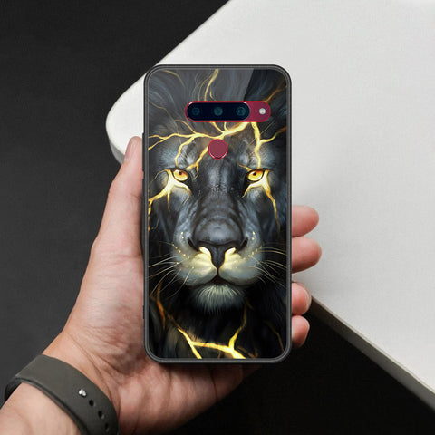 LG V40 Thinq Cover - Brave Series - HQ Ultra Shine Premium Infinity Glass Soft Silicon Borders Case