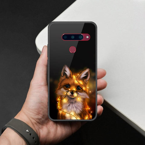LG V40 Thinq Cover - Brave Series - HQ Ultra Shine Premium Infinity Glass Soft Silicon Borders Case
