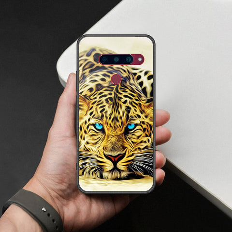 LG V40 Thinq Cover - Brave Series - HQ Ultra Shine Premium Infinity Glass Soft Silicon Borders Case