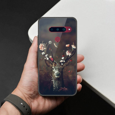 LG V40 Thinq Cover - Brave Series - HQ Ultra Shine Premium Infinity Glass Soft Silicon Borders Case