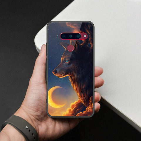 LG V40 Thinq Cover - Brave Series - HQ Ultra Shine Premium Infinity Glass Soft Silicon Borders Case