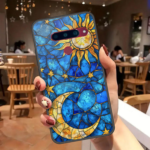 LG V40 Thinq Cover - Celestial Starry Universe Series - HQ Ultra Shine Premium Infinity Glass Soft Silicon Borders Case