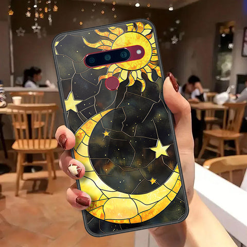 LG V40 Thinq Cover - Celestial Starry Universe Series - HQ Ultra Shine Premium Infinity Glass Soft Silicon Borders Case