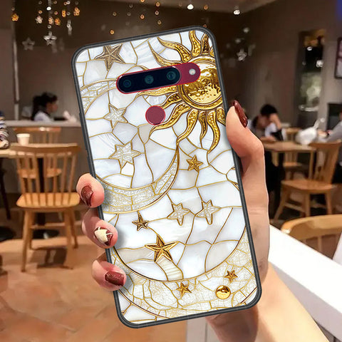 LG V40 Thinq Cover - Celestial Starry Universe Series - HQ Ultra Shine Premium Infinity Glass Soft Silicon Borders Case