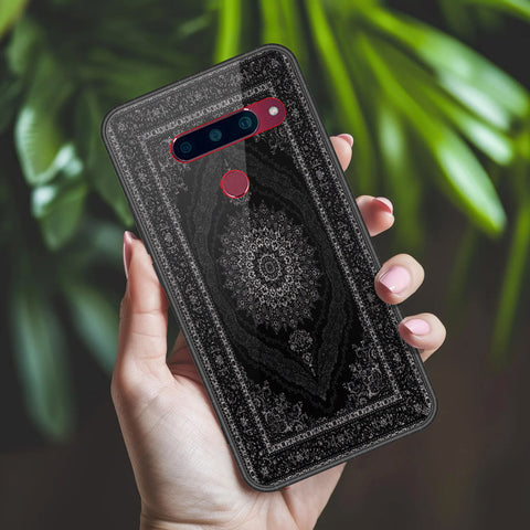 LG V40 Thinq Cover - ONation Persian Rugs Series 2 - HQ Ultra Shine Premium Infinity Glass Soft Silicon Borders Case