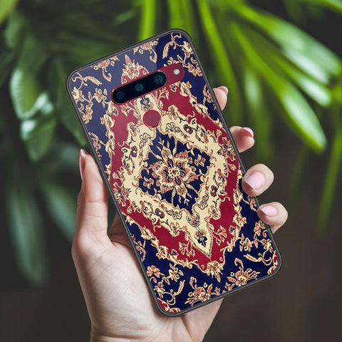 LG V40 Thinq Cover - ONation Persian Rugs Series 2 - HQ Ultra Shine Premium Infinity Glass Soft Silicon Borders Case