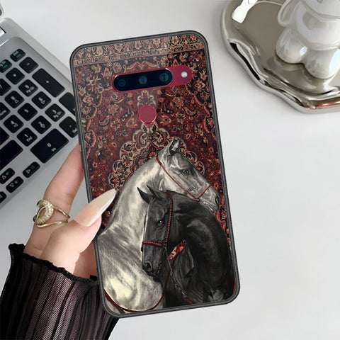 LG V40 Thinq Cover - ONation Persian Rugs Series 3 - HQ Ultra Shine Premium Infinity Glass Soft Silicon Borders Case