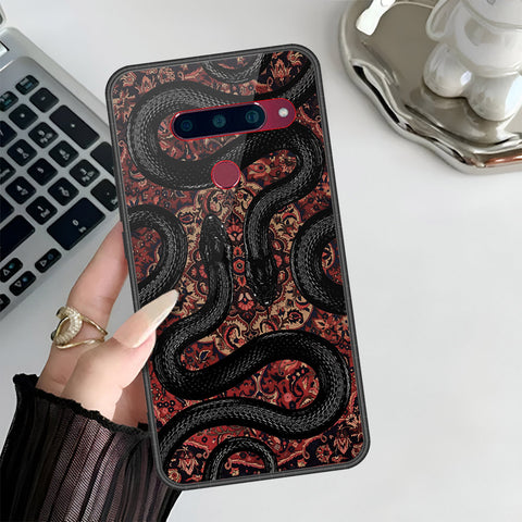 LG V40 Thinq Cover - ONation Persian Rugs Series 3 - HQ Ultra Shine Premium Infinity Glass Soft Silicon Borders Case