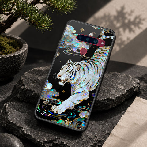 LG V40 Thinq Cover - Pearl Dynasty Series - HQ Ultra Shine Premium Infinity Glass Soft Silicon Borders Case