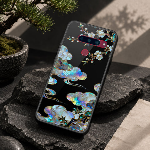 LG V40 Thinq Cover - Pearl Dynasty Series - HQ Ultra Shine Premium Infinity Glass Soft Silicon Borders Case