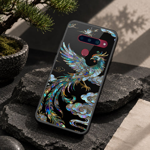 LG V40 Thinq Cover - Pearl Dynasty Series - HQ Ultra Shine Premium Infinity Glass Soft Silicon Borders Case