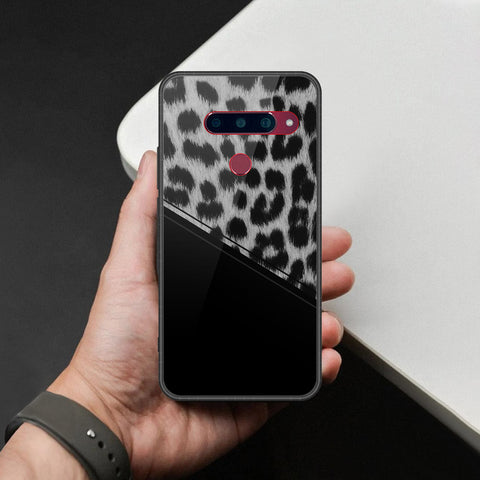 LG V40 Thinq Cover - Printed Skins Series - HQ Ultra Shine Premium Infinity Glass Soft Silicon Borders Case