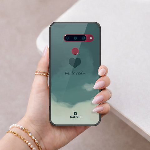 LG V40 Thinq Cover - Onation Heart Series - HQ Ultra Shine Premium Infinity Glass Soft Silicon Borders Case