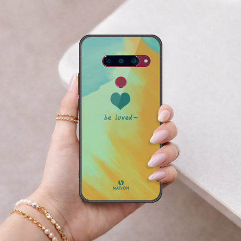 LG V40 Thinq Cover - Onation Heart Series - HQ Ultra Shine Premium Infinity Glass Soft Silicon Borders Case