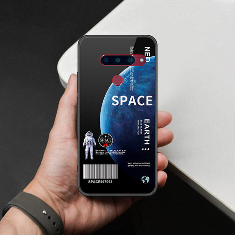 LG V40 Thinq Cover - Limitless Series - HQ Ultra Shine Premium Infinity Glass Soft Silicon Borders Case