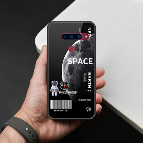 LG V40 Thinq Cover - Limitless Series - HQ Ultra Shine Premium Infinity Glass Soft Silicon Borders Case