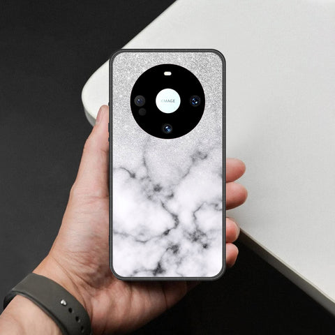 Huawei Mate 60 Pro Plus Cover - White Marble Series - HQ Premium Shine Durable Shatterproof Case