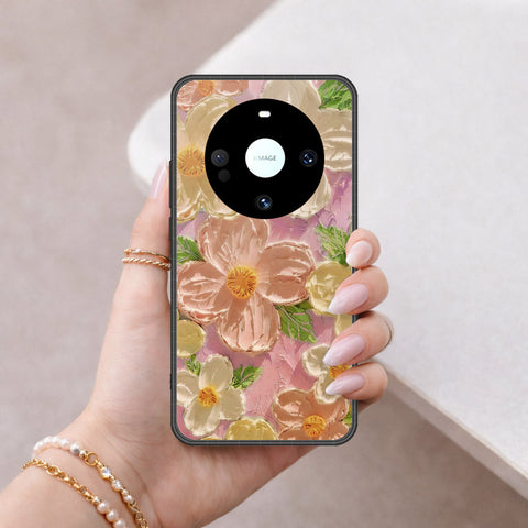 Huawei Mate 60 Pro Plus Cover - Floral Series - Design 11 - White & Green - HQ Premium Shine Durable Shatterproof Case