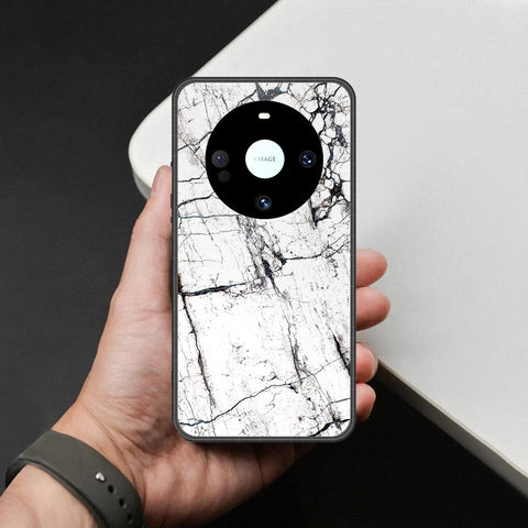 Huawei Mate 60 Pro Plus Cover - White Marble Series 2 - HQ Premium Shine Durable Shatterproof Case