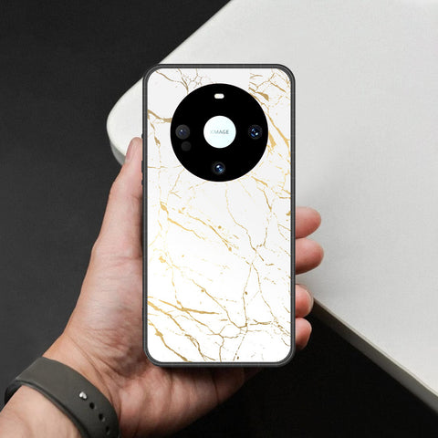 Huawei Mate 60 Pro Plus Cover - White Marble Series 2 - HQ Premium Shine Durable Shatterproof Case