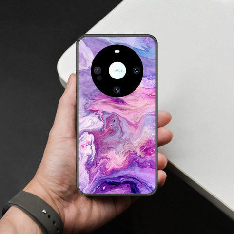 Huawei Mate 60 Pro Plus Cover - Colorful Marble Series - HQ Premium Shine Durable Shatterproof Case