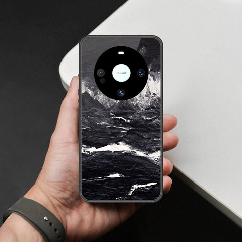 Huawei Mate 60 Pro Plus Cover - Black Marble Series - HQ Premium Shine Durable Shatterproof Case
